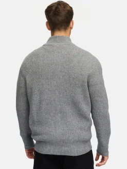 Indicode Herren Strickjacke - INPeace Cardigan in grau
