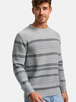 Indicode Herren Strickpullover - INScott in hellgrau