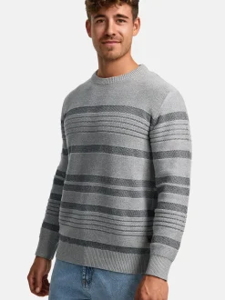 Indicode Herren Strickpullover - INScott in hellgrau