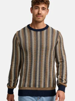 Indicode Herren Strickpullover - INScott in braun