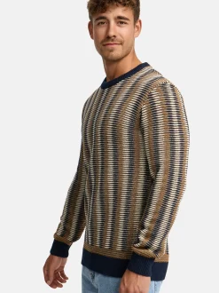 Indicode Herren Strickpullover - INScott in braun