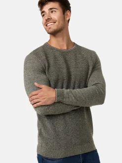 Indicode Herren Strickpullover - INReign in khaki