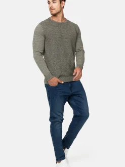 Indicode Herren Strickpullover - INReign in khaki