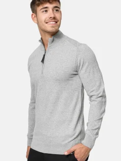 Indicode Herren Strickpullover - Gore in hellgrau