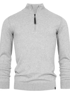 Indicode Herren Strickpullover - Gore in hellgrau