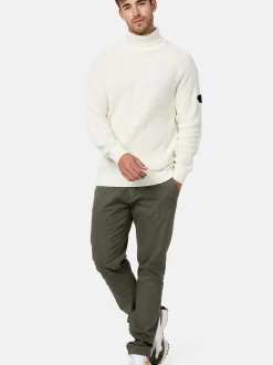 Indicode Herren Strickpullover - INHarlan in vanille weiß