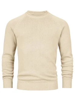 Indicode Herren Strickpullover - INMassum in beige