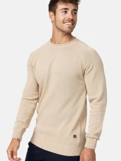 Indicode Herren Strickpullover - INMassum in beige