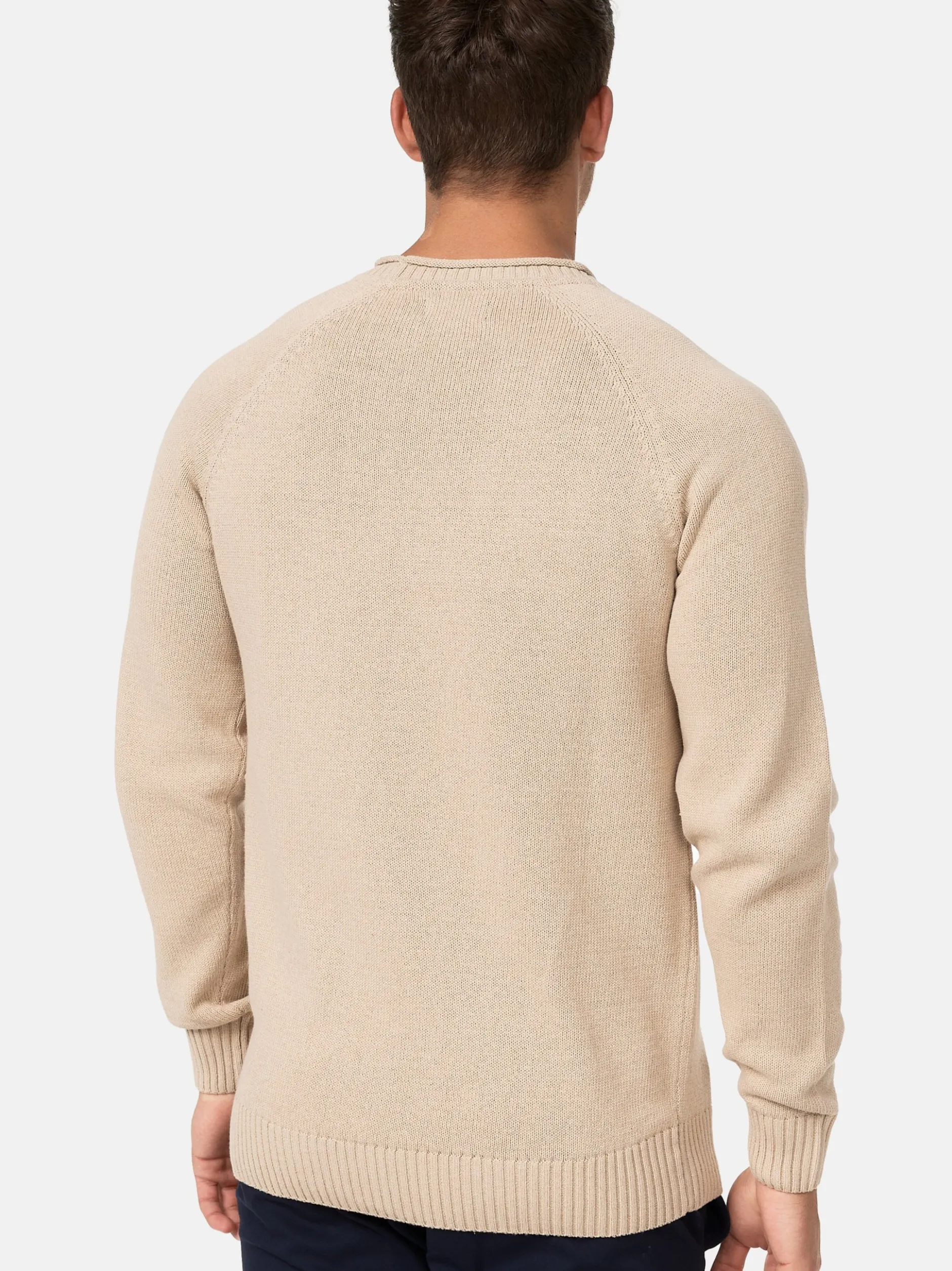 Indicode Herren Strickpullover - INMassum in beige