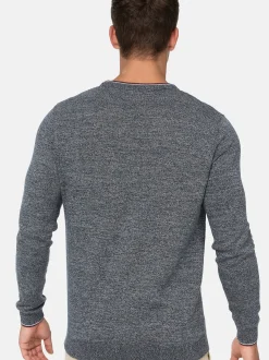 Indicode Herren Strickpullover - INReign in blau marine