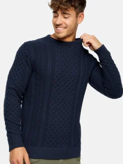 Indicode Herren Strickpullover - INBellin in marine
