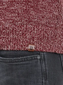 Indicode Herren Strickpullover - IDLynn in bordeaux