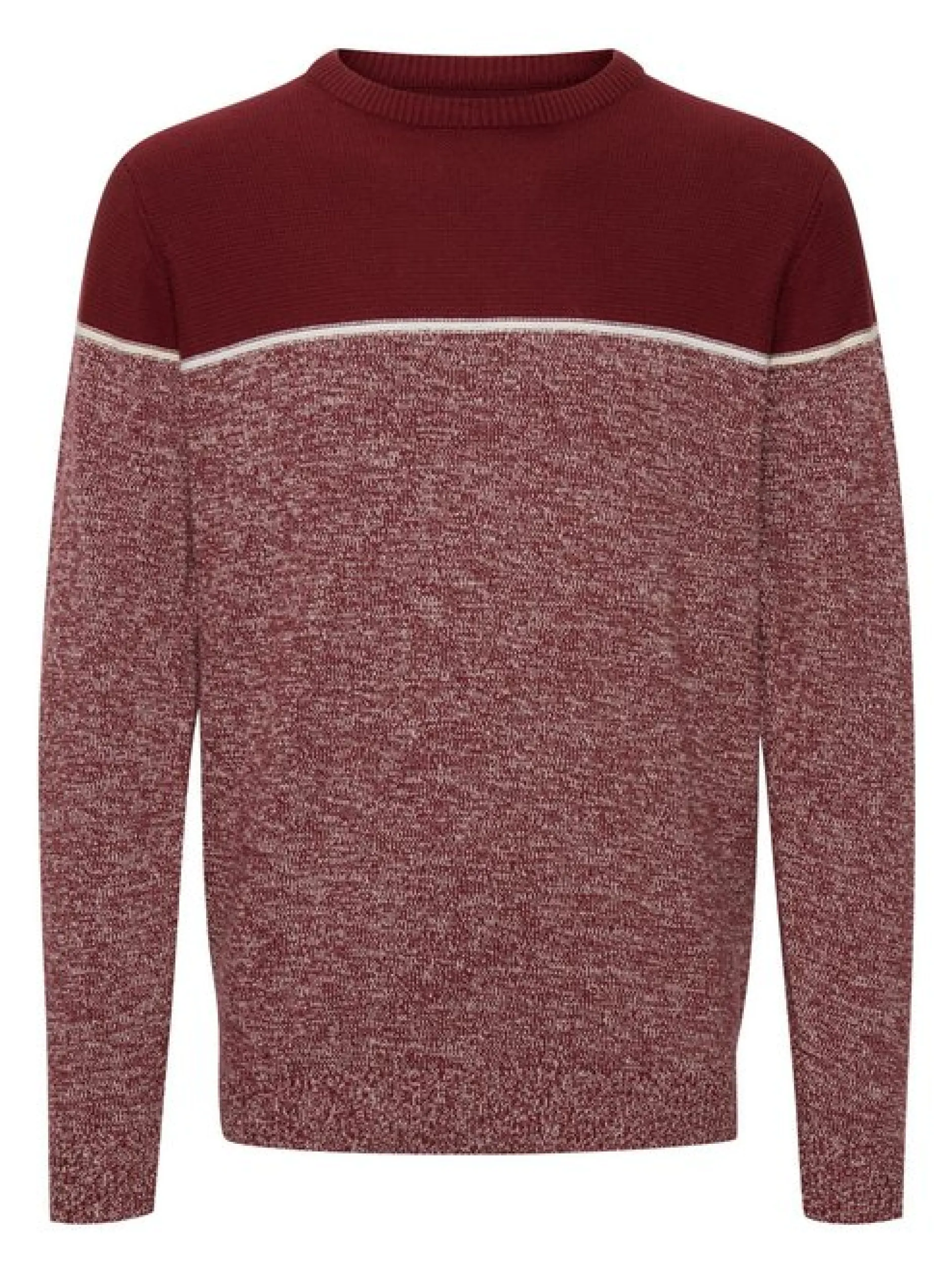 Indicode Herren Strickpullover - IDLynn in bordeaux