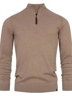 Indicode Herren Strickpullover - Gore in beige