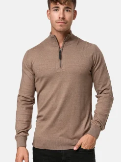 Indicode Herren Strickpullover - Gore in beige