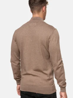 Indicode Herren Strickpullover - Gore in beige