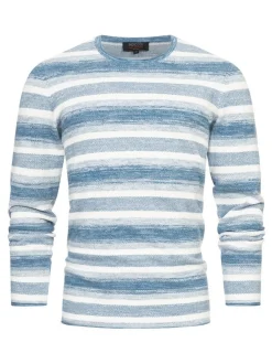 Indicode Herren Strickpullover - INManfred in blau