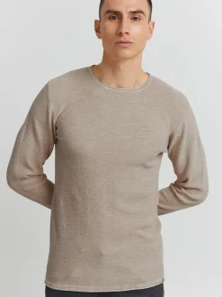 Indicode Herren Strickpullover - IDKarpo in beige