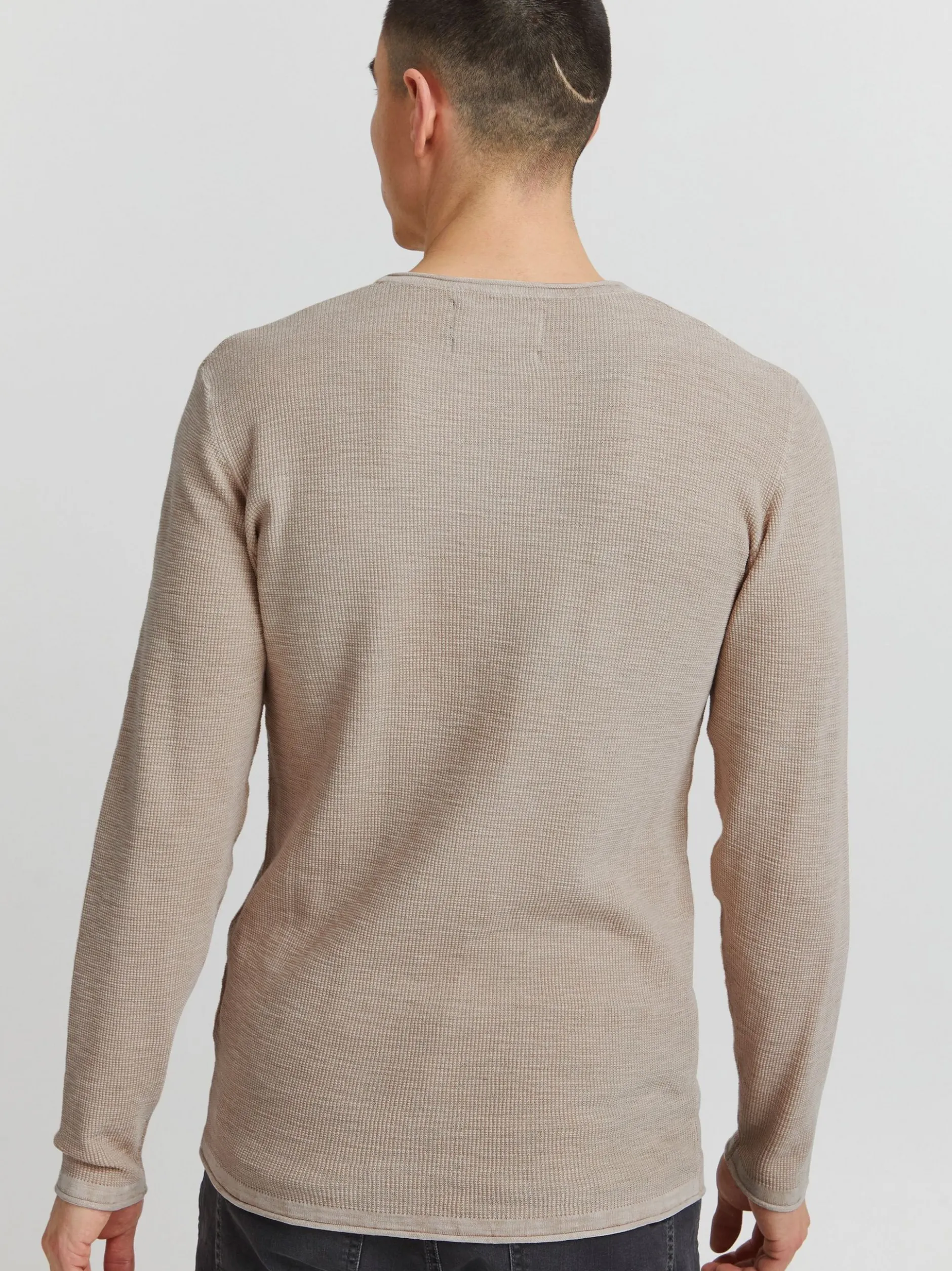 Indicode Herren Strickpullover - IDKarpo in beige