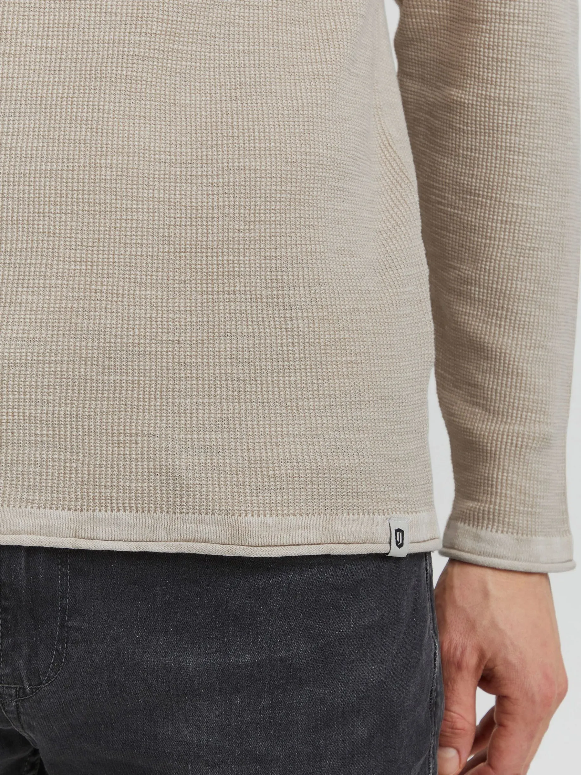 Indicode Herren Strickpullover - IDKarpo in beige