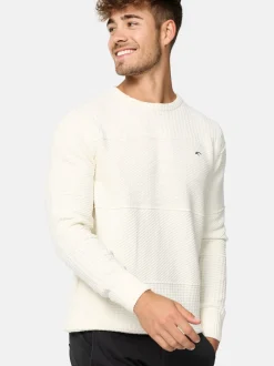 Indicode Herren Strickpullover - INJustice in vanille weiß
