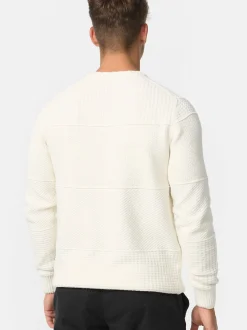 Indicode Herren Strickpullover - INJustice in vanille weiß