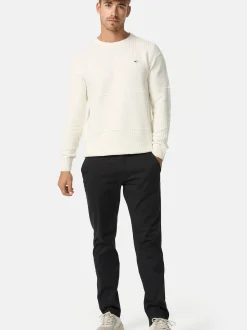 Indicode Herren Strickpullover - INJustice in vanille weiß