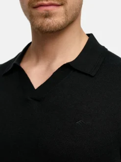 Indicode Herren Strickpullover - INHagen in schwarz
