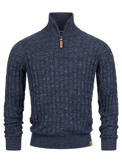 Indicode Herren Strickpullover - INHector in marine