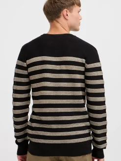 Indicode Herren Strickpullover - IDPanloop in schwarz