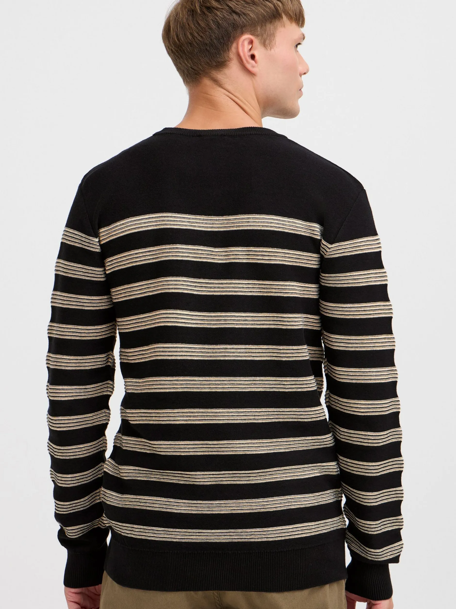 Indicode Herren Strickpullover - IDPanloop in schwarz