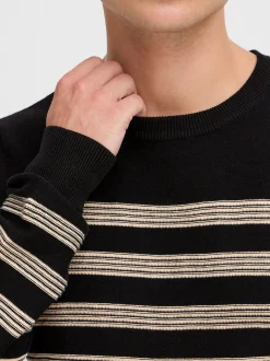 Indicode Herren Strickpullover - IDPanloop in schwarz