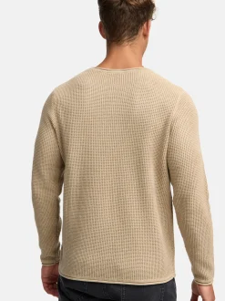 Indicode Herren Strickpullover - INPetri in beige