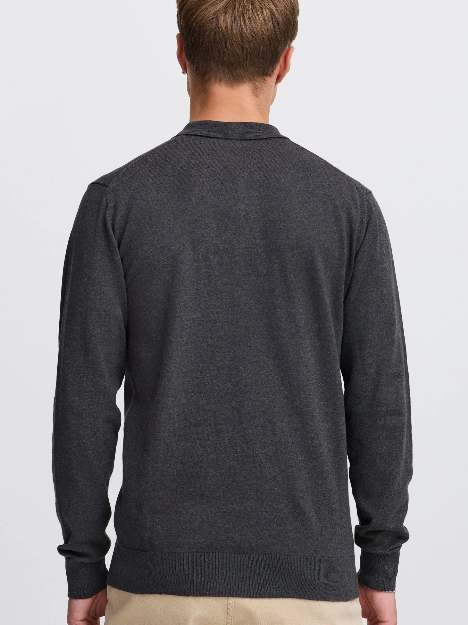 Indicode Herren Strickpullover - IDBellox in anthrazit