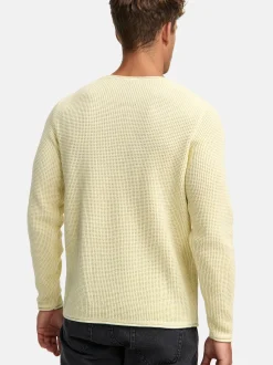 Indicode Herren Strickpullover - INPetri in vanille weiß