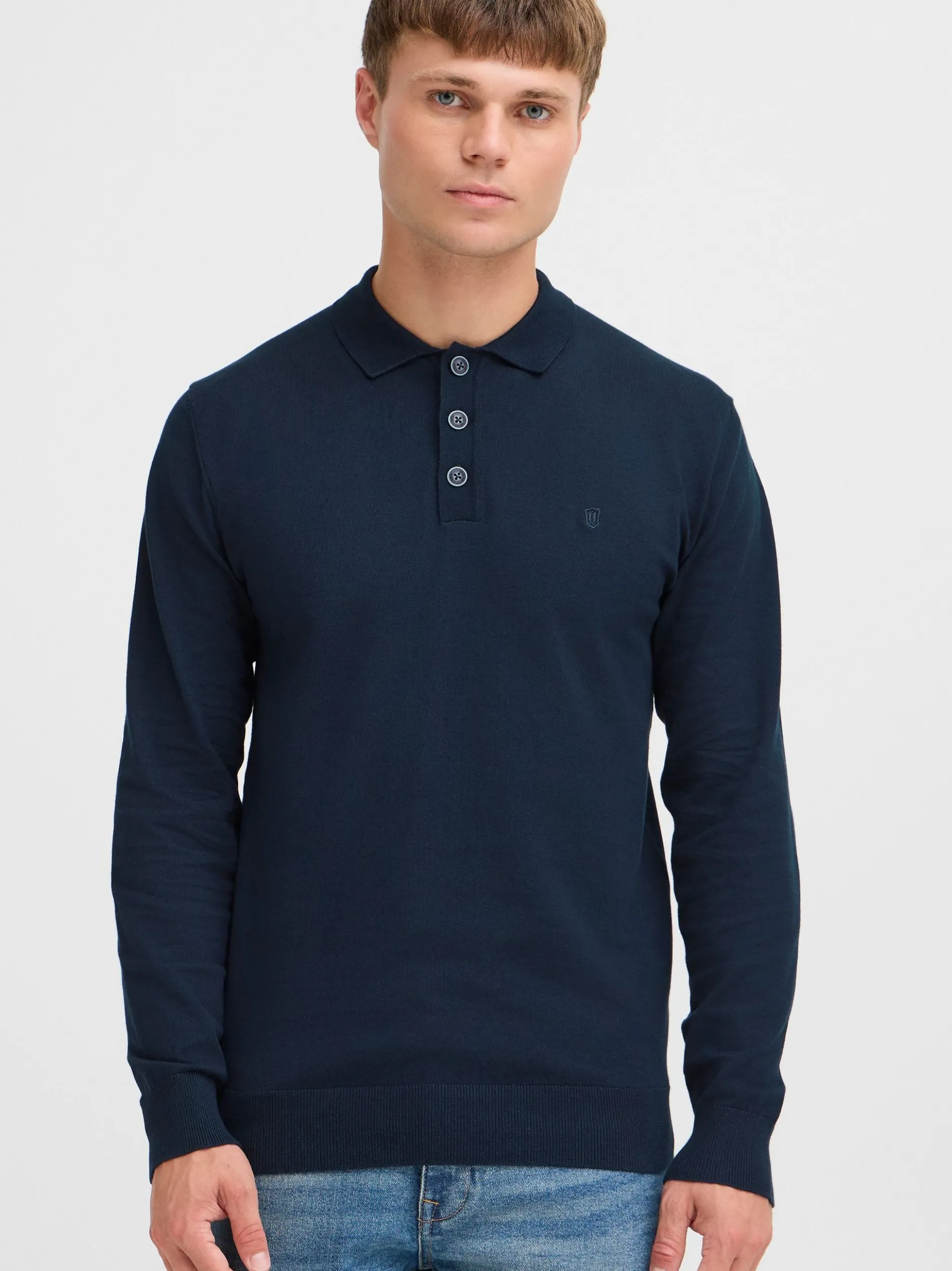 Indicode Herren Strickpullover - IDBellox in marine
