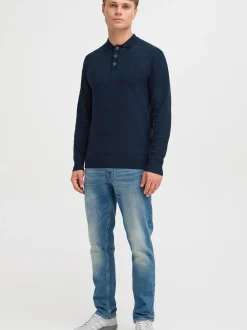 Indicode Herren Strickpullover - IDBellox in marine