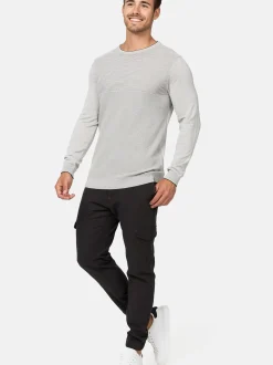 Indicode Herren Strickpullover - INReign in hellgrau