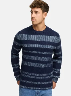 Indicode Herren Strickpullover - INKalle in marine blau