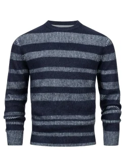 Indicode Herren Strickpullover - INKalle in marine blau