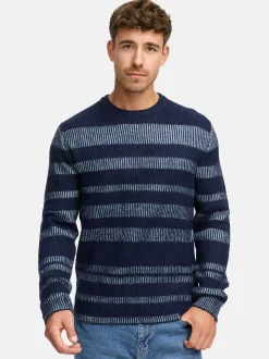 Indicode Herren Strickpullover - INKalle in marine blau