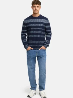 Indicode Herren Strickpullover - INKalle in marine blau