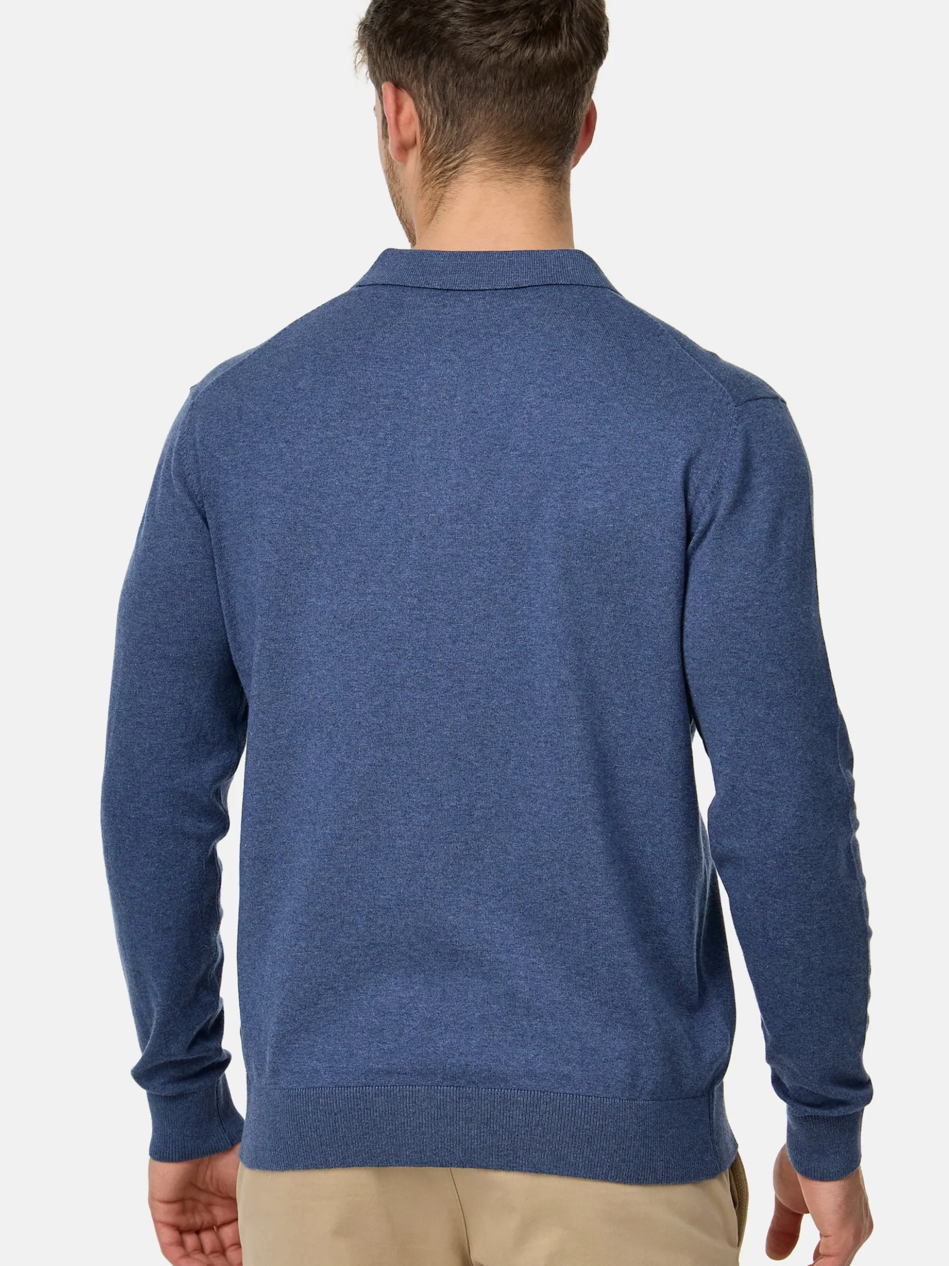 Indicode Herren Strickpullover - INChips in blau
