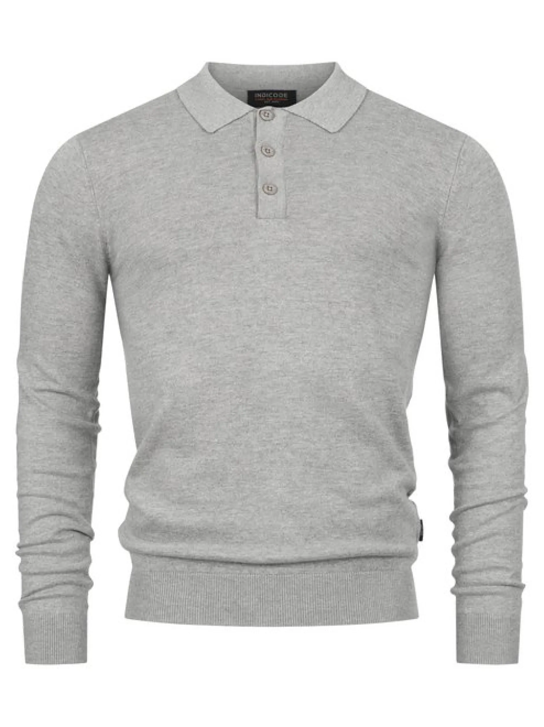 Indicode Herren Strickpullover - INKastra in hellgrau