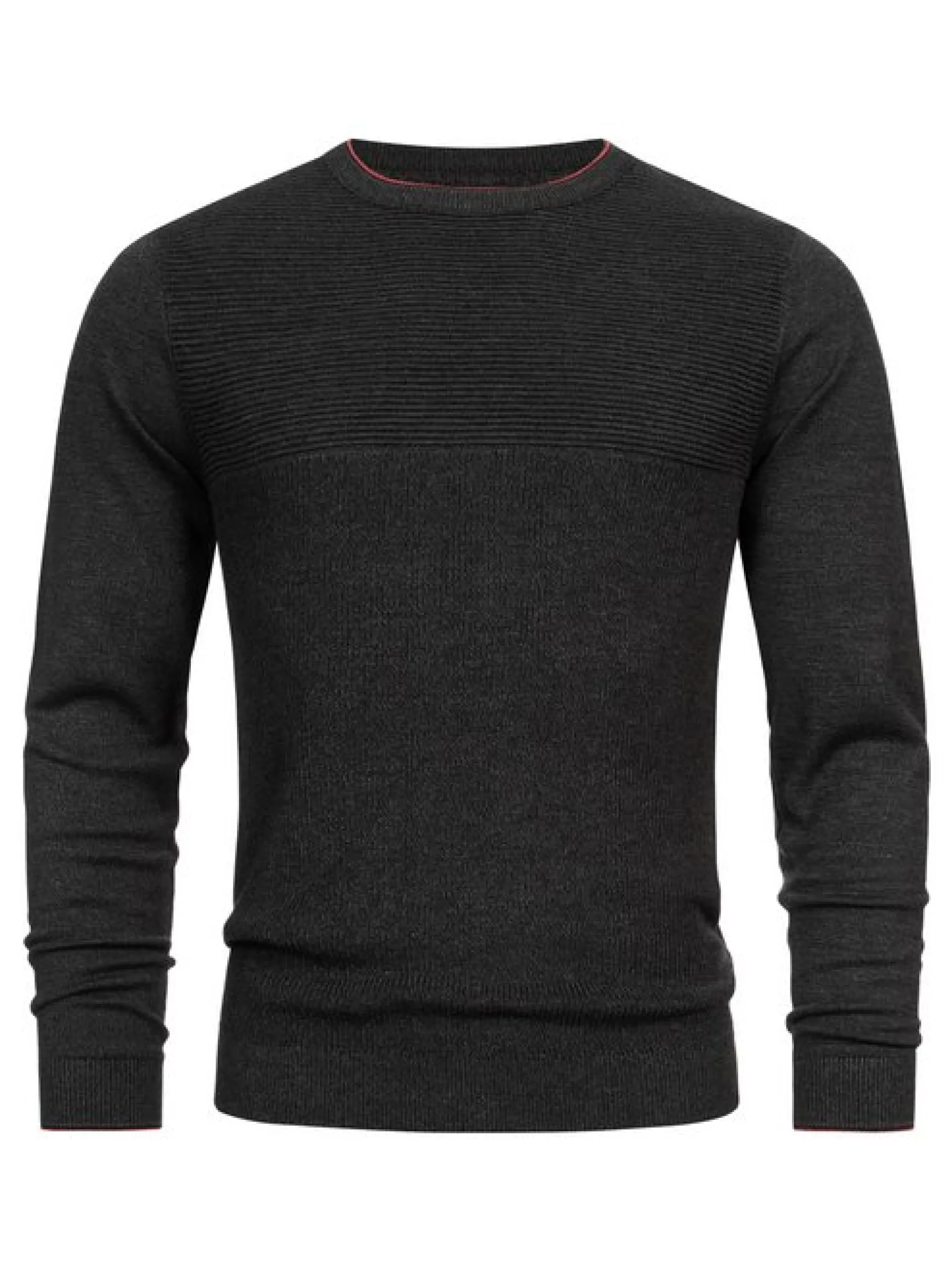 Indicode Herren Strickpullover - INReign in schwarz