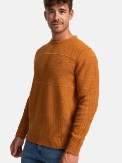 Indicode Herren Strickpullover - INJustice in camel braun