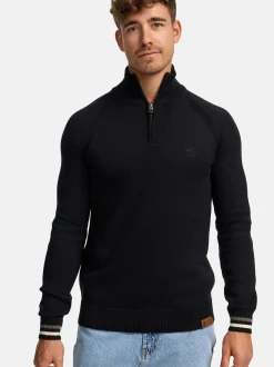 Indicode Herren Strickpullover - INSwift in schwarz