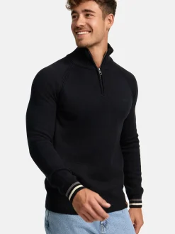 Indicode Herren Strickpullover - INSwift in schwarz