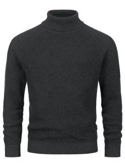 Indicode Herren Strickpullover - INHarlan in anthrazit