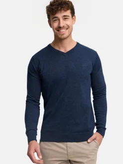 Indicode Herren Strickpullover - INTikks in marine